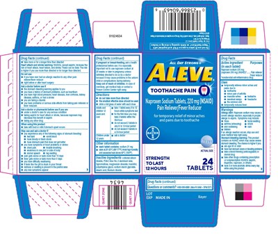 Pdp (Aleve Toothache Pain 24 Count Carton)